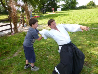 Aiki-playing with our Daniel